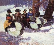 George Luks Weaving for Soldier oil painting picture wholesale